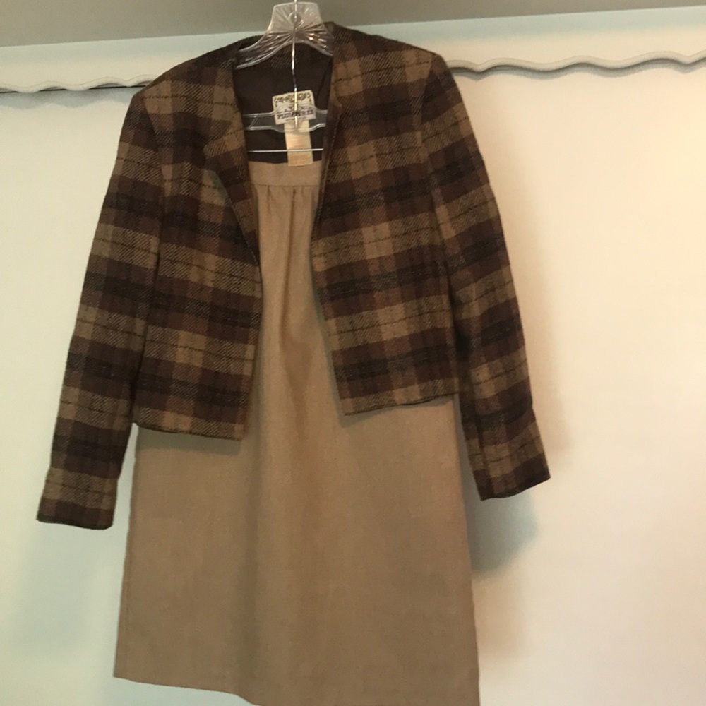 Vintage Plum Tree wool skirt and blazer